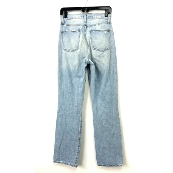 Favorite Daughter Cheshire Jeans Sz 24 Light Blue Straight Leg High Rise 1189R1 - Picture 6 of 12